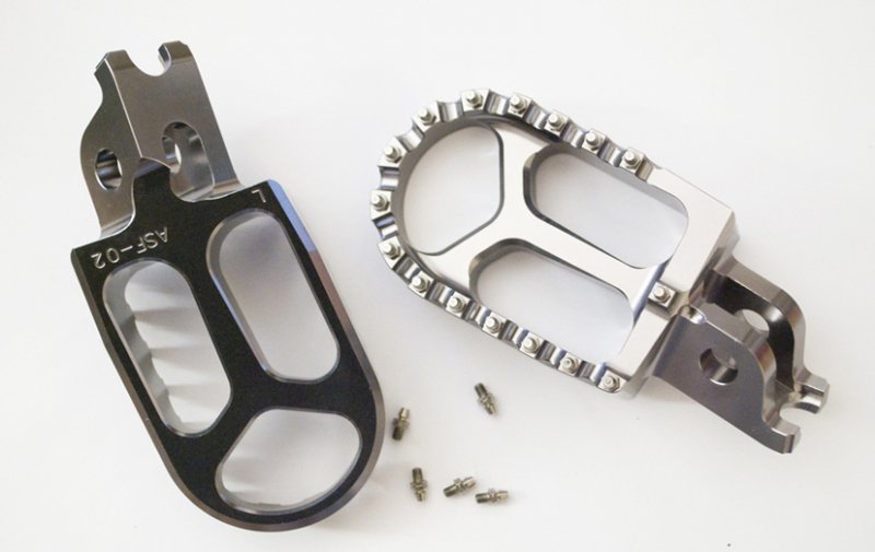 Podnožky Pegi Hliníkové Kawasaki Kxf 250 450 06-14 Farba Šedá (2KS)
