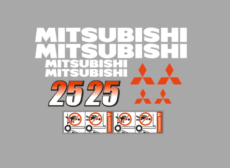Samolepky s nálepkou Mitsubishi FG25