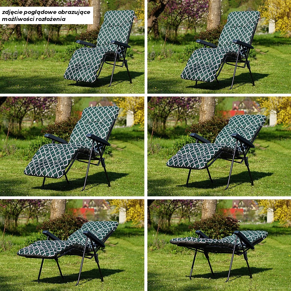 FOTEL REGULOWANY 28-POZYCYJNY MALAGA PLUS PATIO G044-01PB Marka Patio