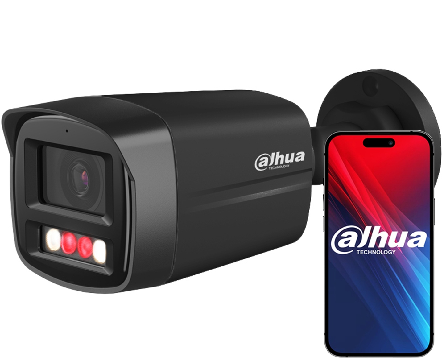 Ip kamera Dahua 4Mpx vonkajšia s mikrofónom deň/noc farba Black