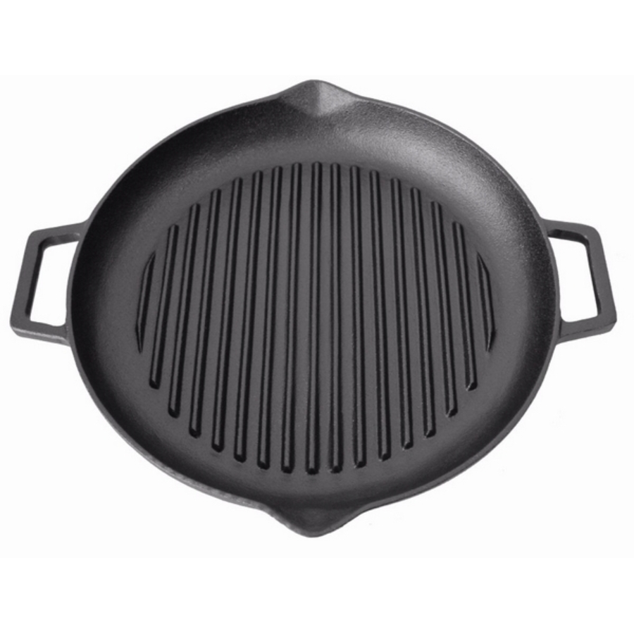 PATELNIA ŻELIWNA PŁYTA GRILLOWA 31CM GRILL