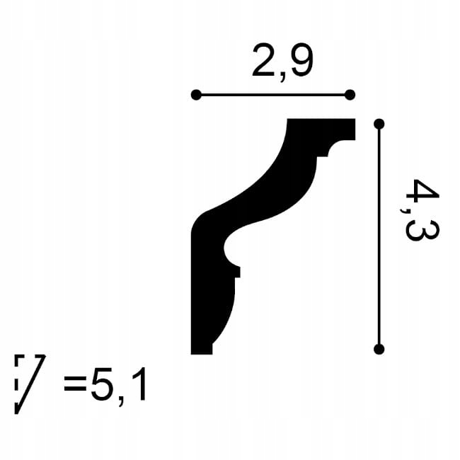 Listwa Przysufitowa Orac Decor CX148 Kod producenta CX148