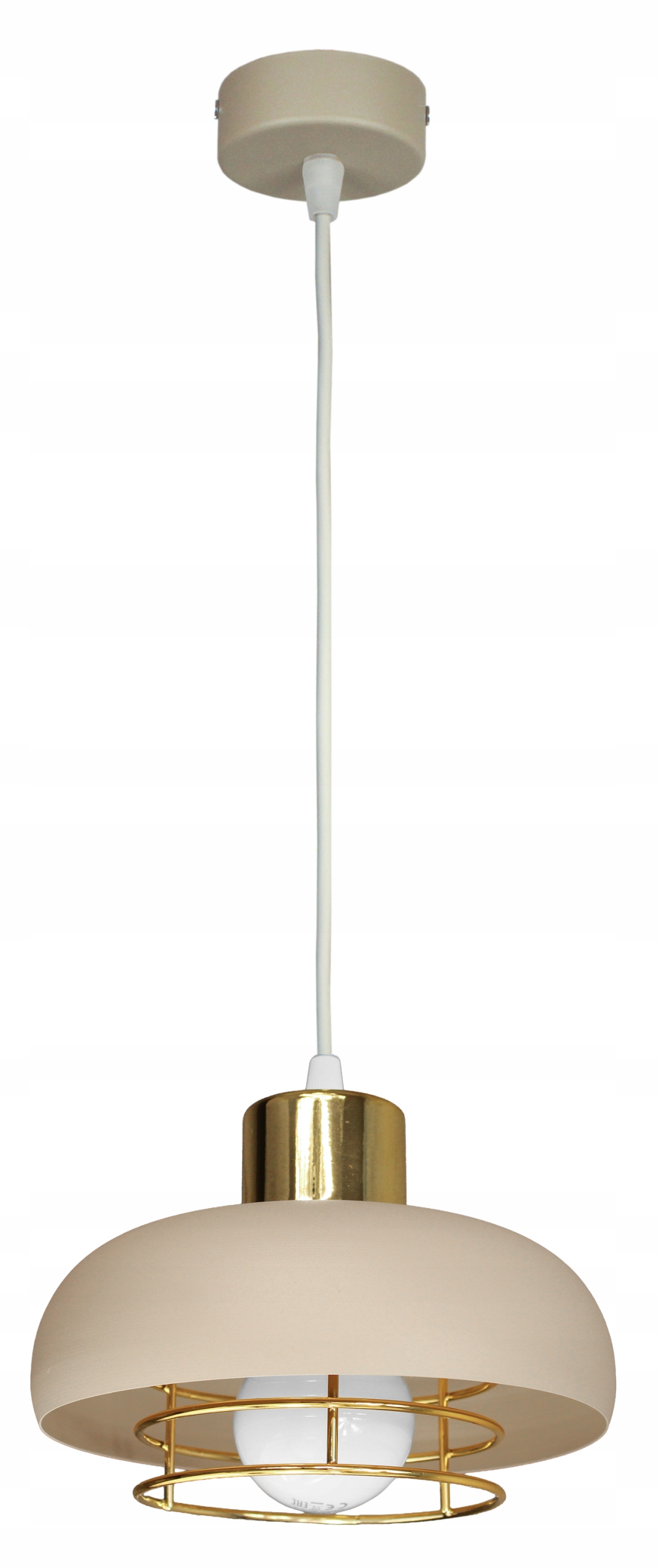 Závěsná lampa Elo stropní lustr béžová stropní lampa do loftového obývacího pokoje