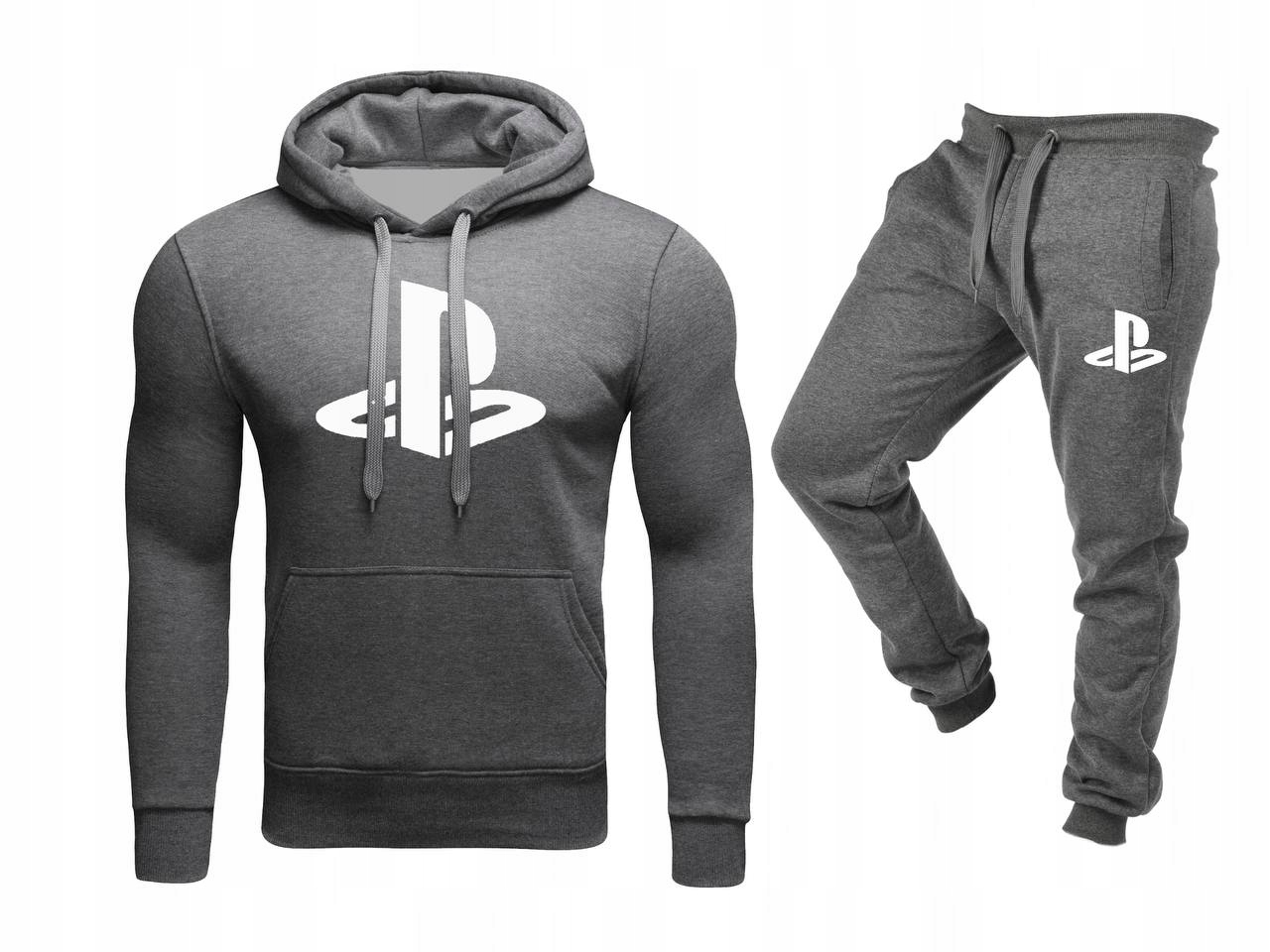 Tepláková Souprava Teplákovka Ps Playstation Mikina Kalhoty Šedá M