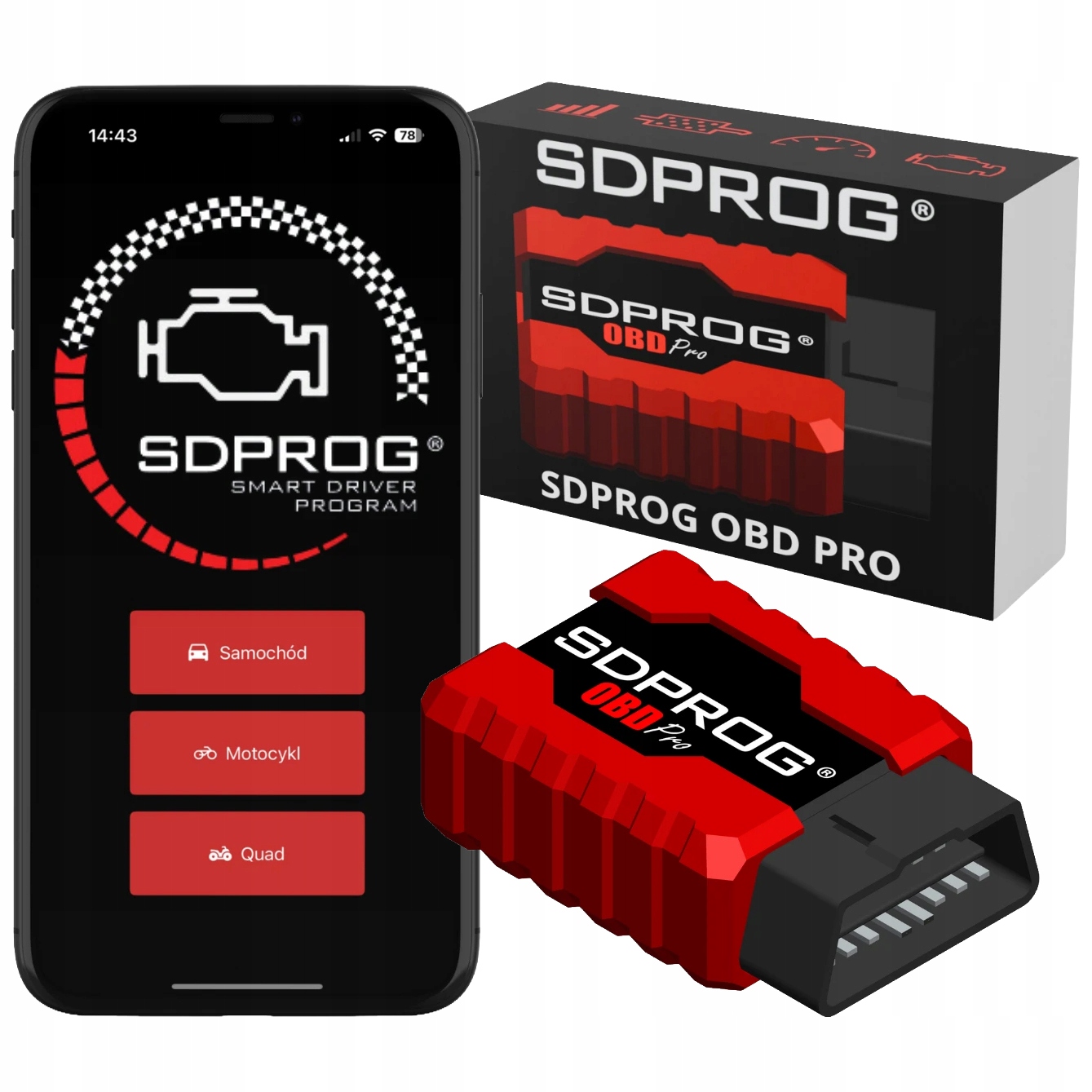 Diagnostický Nástroj Univerzálny Automobilový Obd 2 Obd II Sdprog Pro