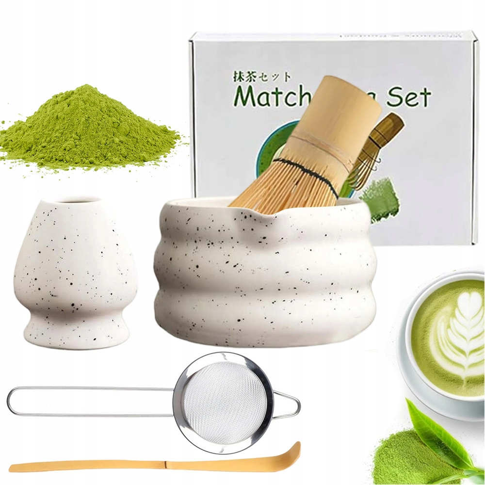 Levně Sada Na Matchu Chasen Metlička 5V1 Keramika Ideální Dárek