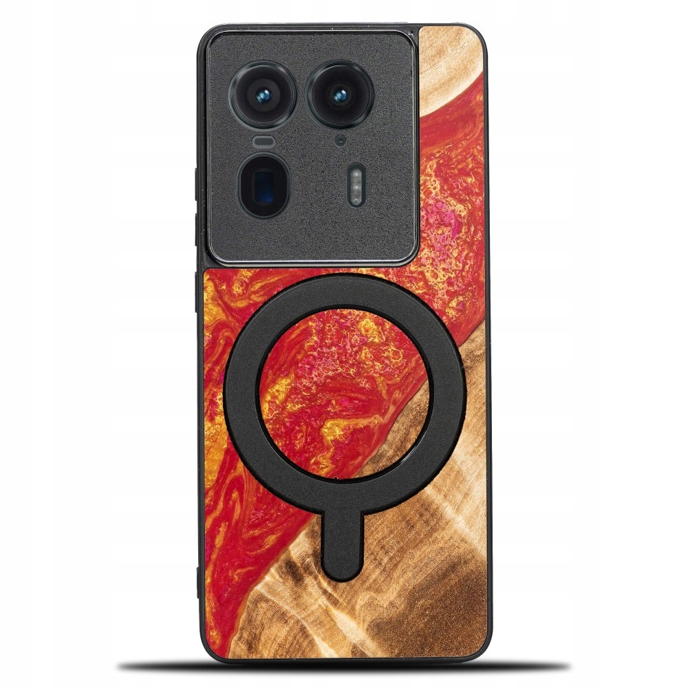 Pouzdro Bewood Unikátní pro Motorola Edge 50 Ultra Neonové Paříž s MagSafe