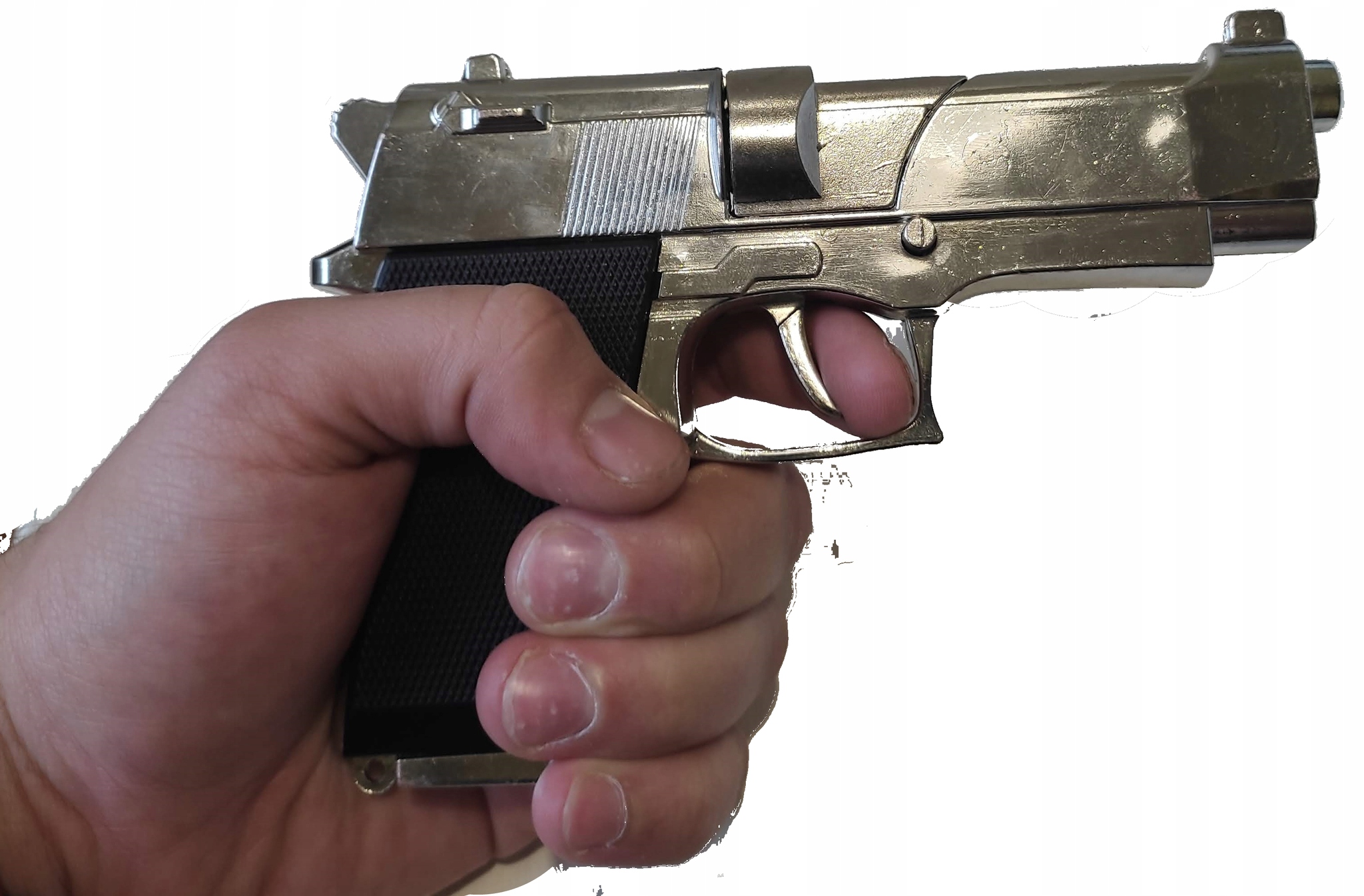 PISTOLET METALOWY BROŃ STRZAŁ KAPISZONY GRATIS 72 Marka inna