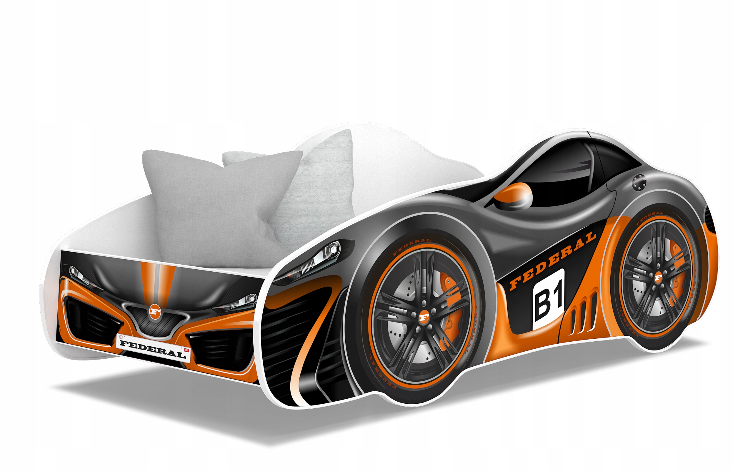 

Łóżko samochód 140x70 auto materac Speed Cars