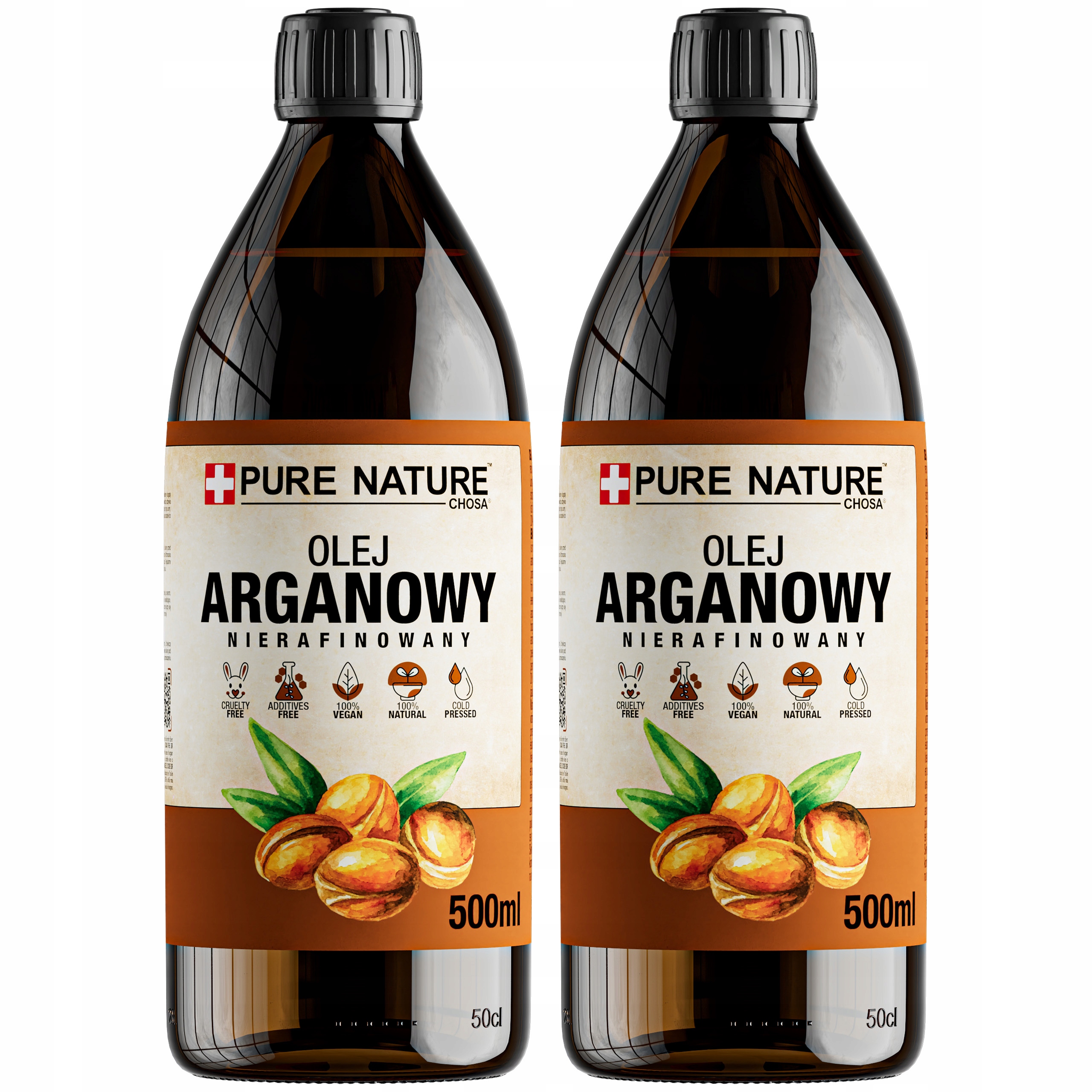 Arganový Olej Na Vlasy A Tělo Maroko Nerafinovaný Studeně Lisovaný 2x 500 ml