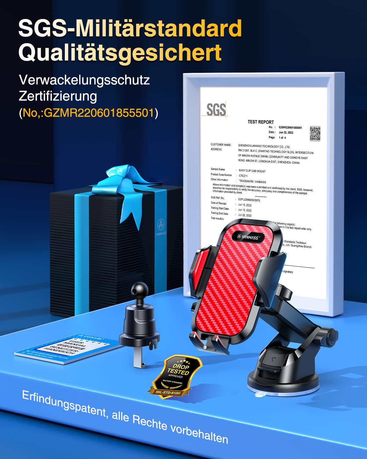 VANMASS Uchwyt Samochodowy Regulowany Do Telefonu iPhone — miniatura 2