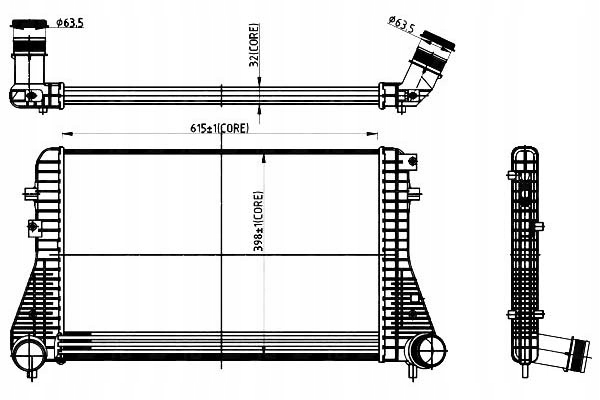 NRF INTERCOOLER VW 2,0TDI 1,4TSI-1,8TSI