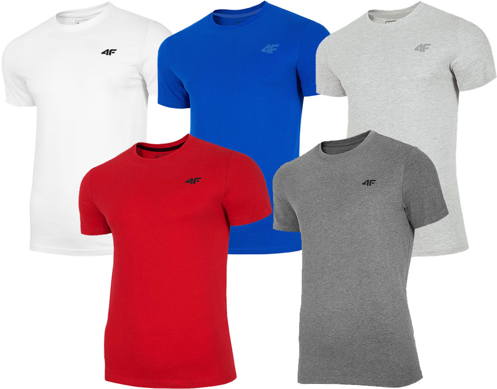 

4F Koszulka Męska Zestaw 5szt T-shirt r.L