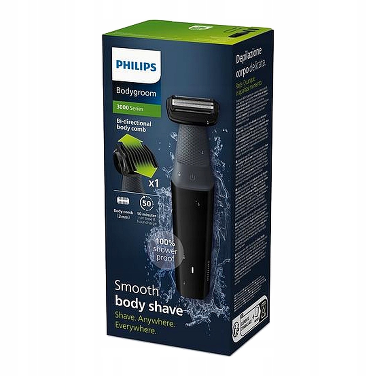 Philips Bodygroom 3000 BG3017 01 Trymer Do Ciała Wodoodporny