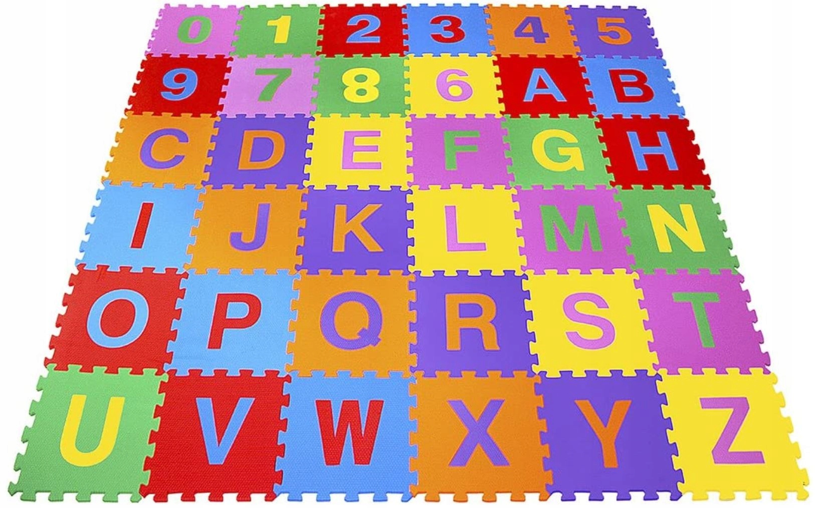 

Puzzle Piankowe Litery Cyfry Mata Piankowa 36szt