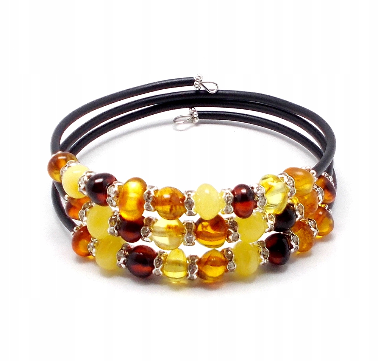 Bransoletka z bursztynu