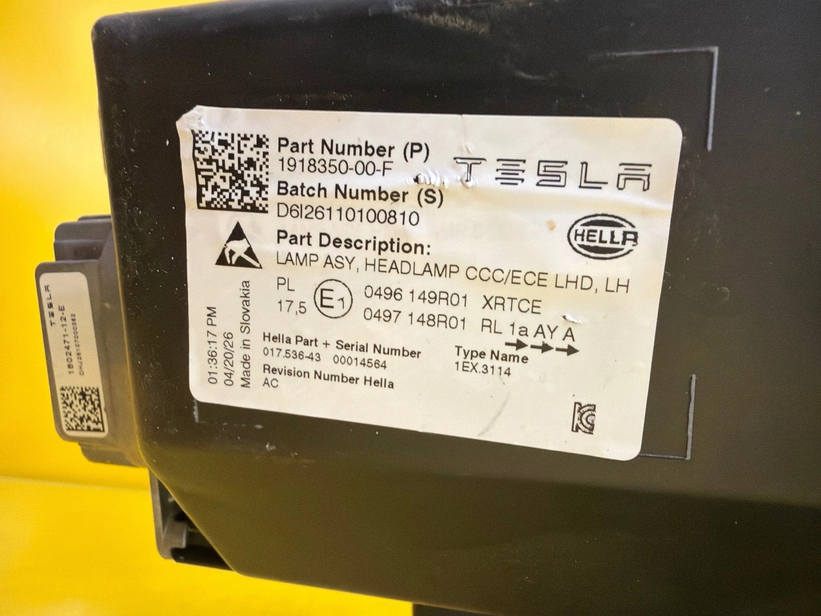 light left front Tesla Y Juniper 1918350-00-F
