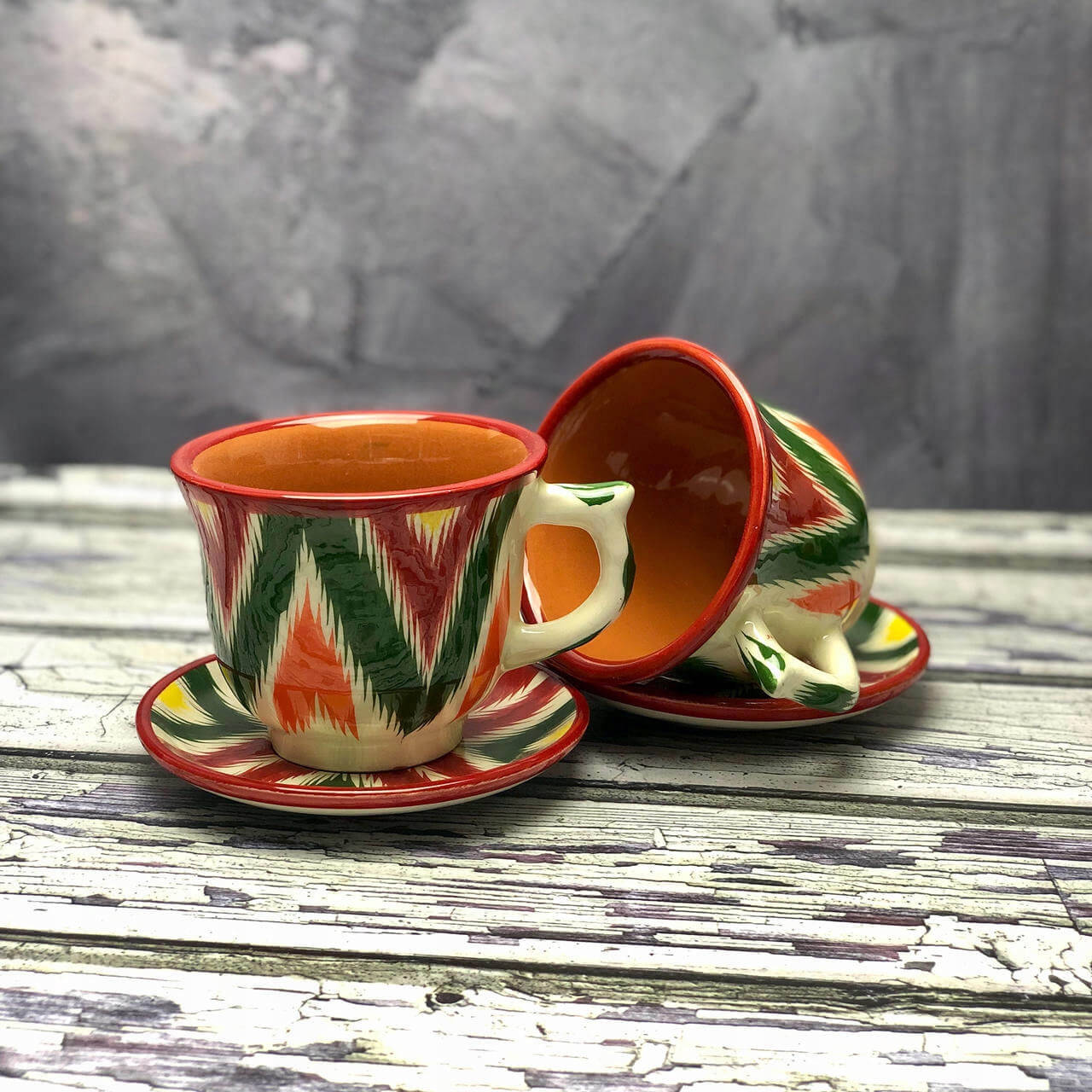 Velký keramický hrnek stojanem ručně vyrobený „Na rozcestí“ 210ml