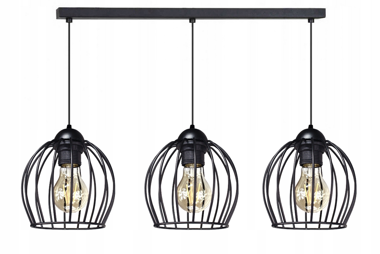 Závěsná stropní lampa nastavitelná Ovál černá lustrová stropní lampa loftová