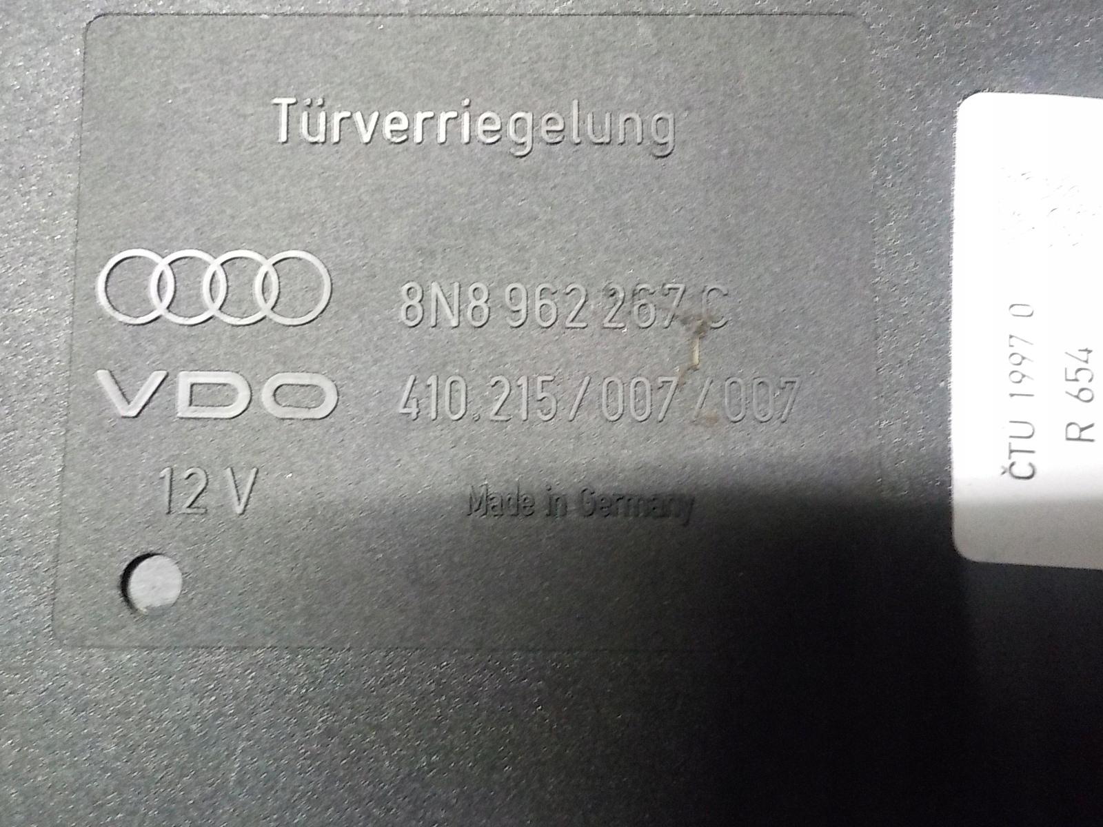 AUDI TT et 8N Unité commande confort 8N8962267C VDO