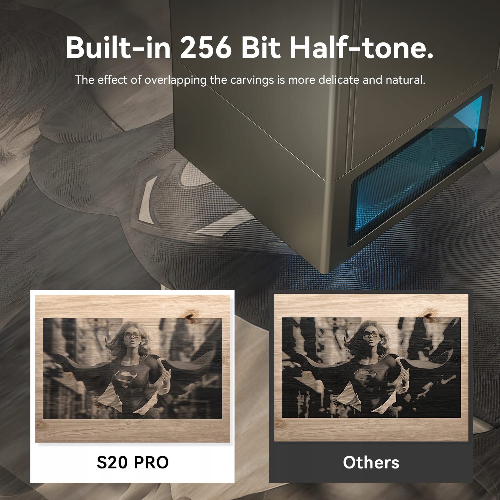 ATOMSTACK S20 Pro/A20 Pro/X20 Pro Grawer laserowy Model S20 Pro Grawer laserowy 400*400mm