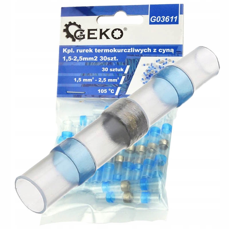 KOSZULKI TERMOKURCZLIWE Z CYNĄ RURKI ZŁĄCZKI