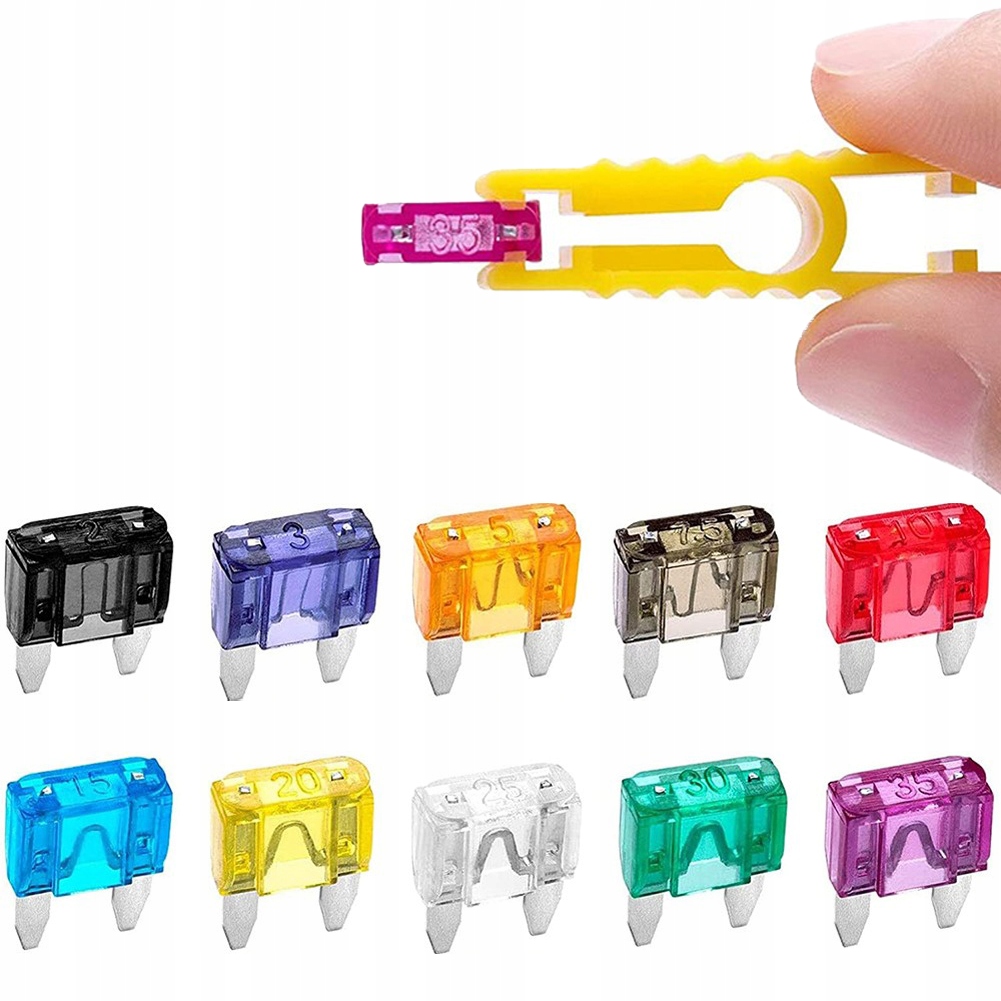 ZESTAW BEZPIECZNIKÓW SAMOCHODOWYCH MINI + UNI + PRÓBNIK NAPIĘCIA 6-24V 12V Marka Vorel