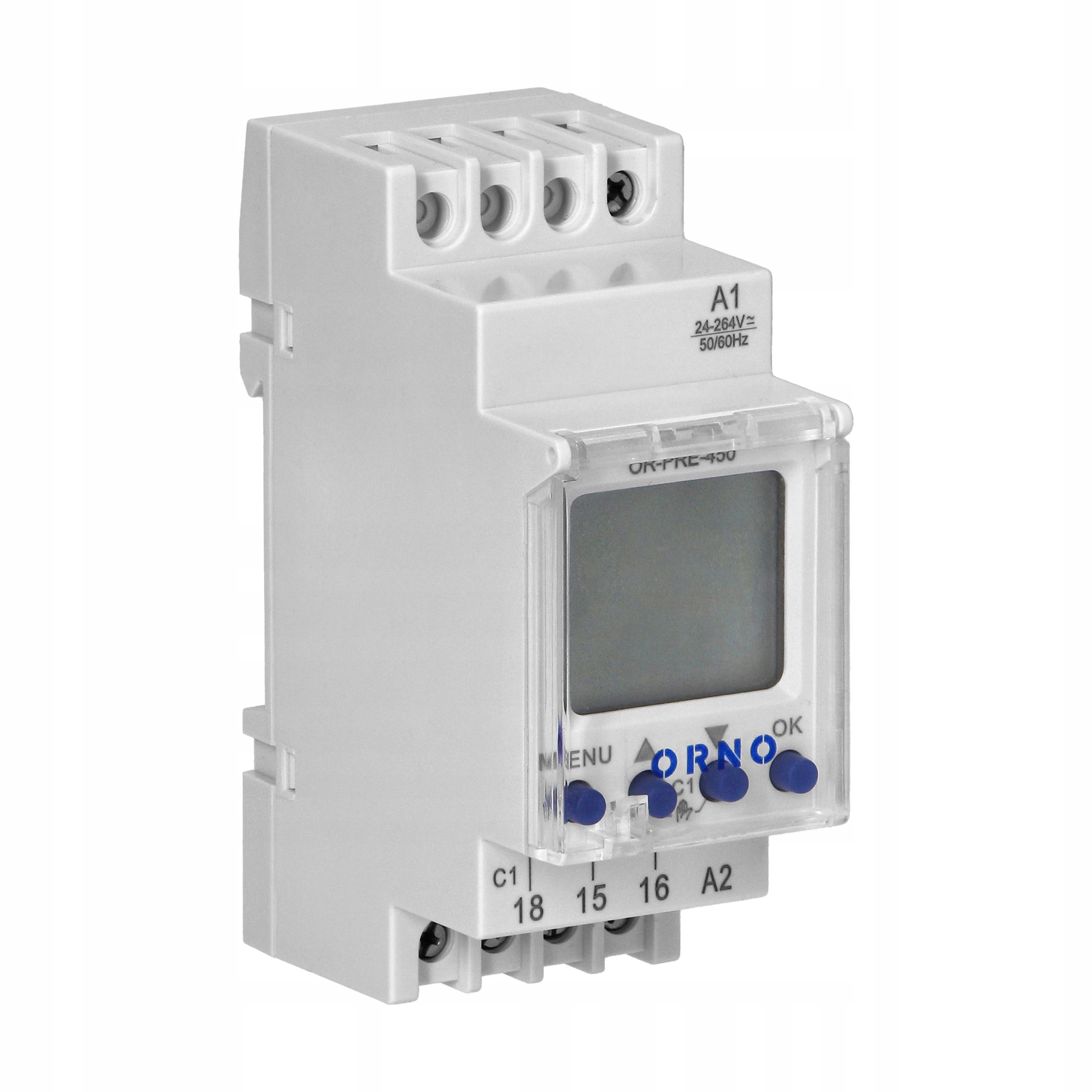 ORNO Timer Elektroniczny Programator Astronomiczny Czasowy LCD na Szynę DIN Rodzaj programator czasowy