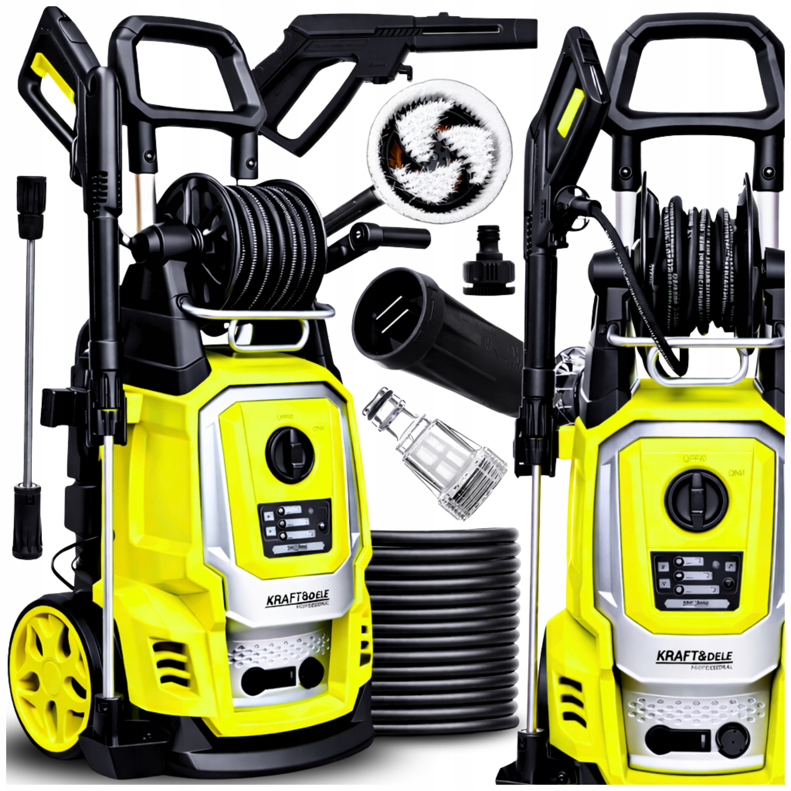 Tlaková Myčka 280 Bar Výkonná Mosazná Pumpa Velká Sada 3000W Indukce