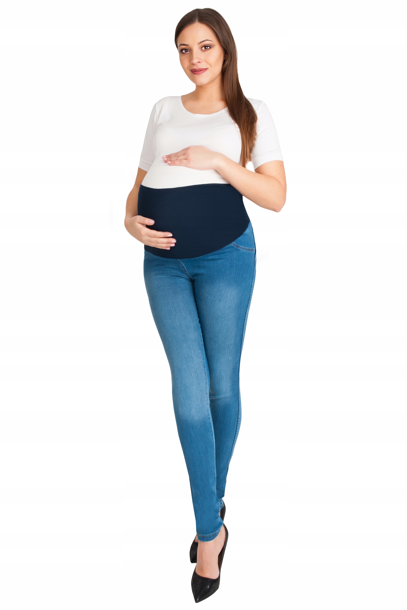 SPODNIE CIĄŻOWE JEANS RURKI EAN (GTIN) 5904161789413