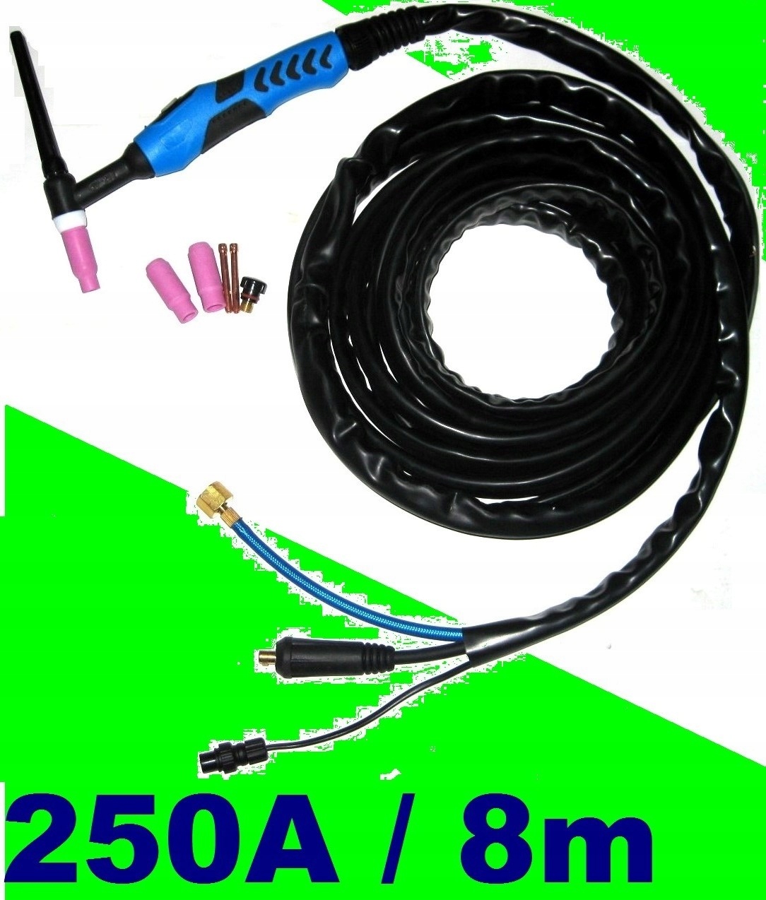 8m UCHWYT PALNIK PRZEWÓD TIG 26 AC DC WP26 SR26 Magnum Sherman HEFTY IDEAL