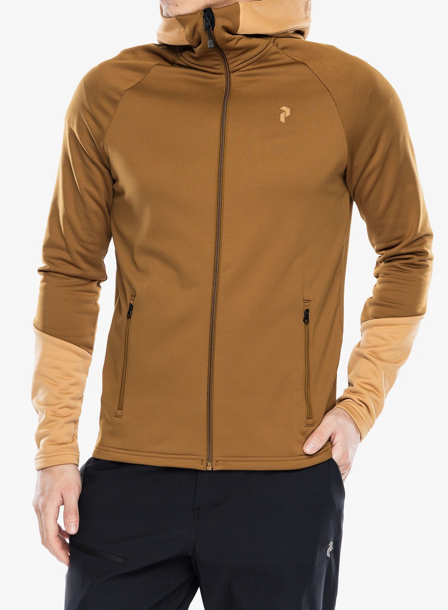 Mikina s kapucí Peak Performance Rider Essentials Zip Hood earthy/sand S