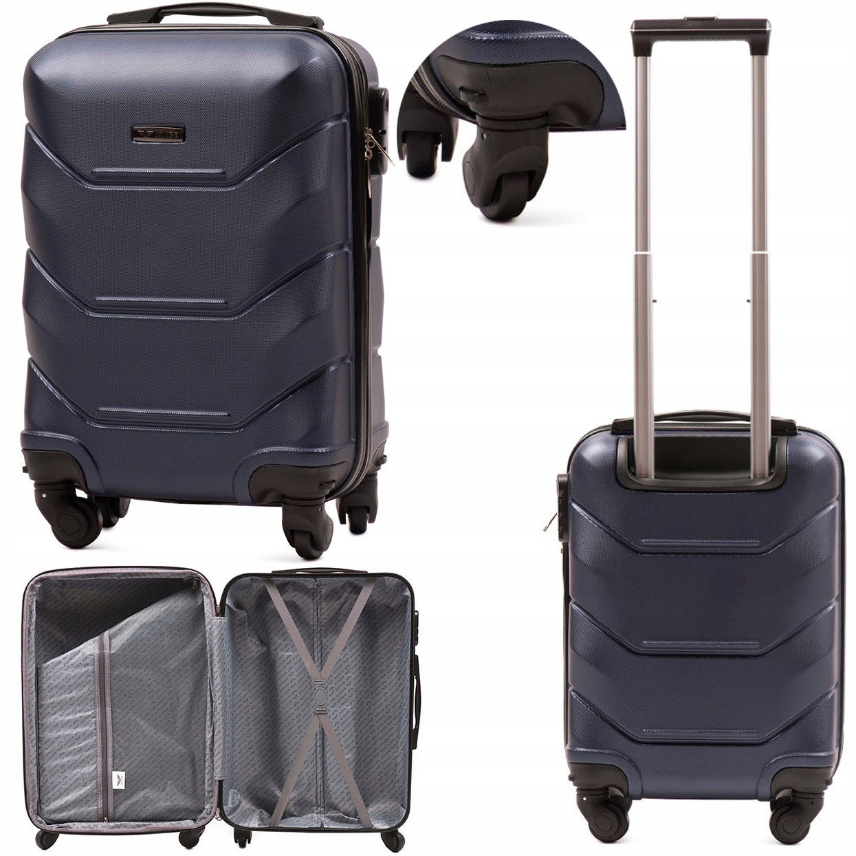 

Mała Walizka Kabinowa Samolot Xs 26L 147 Granat