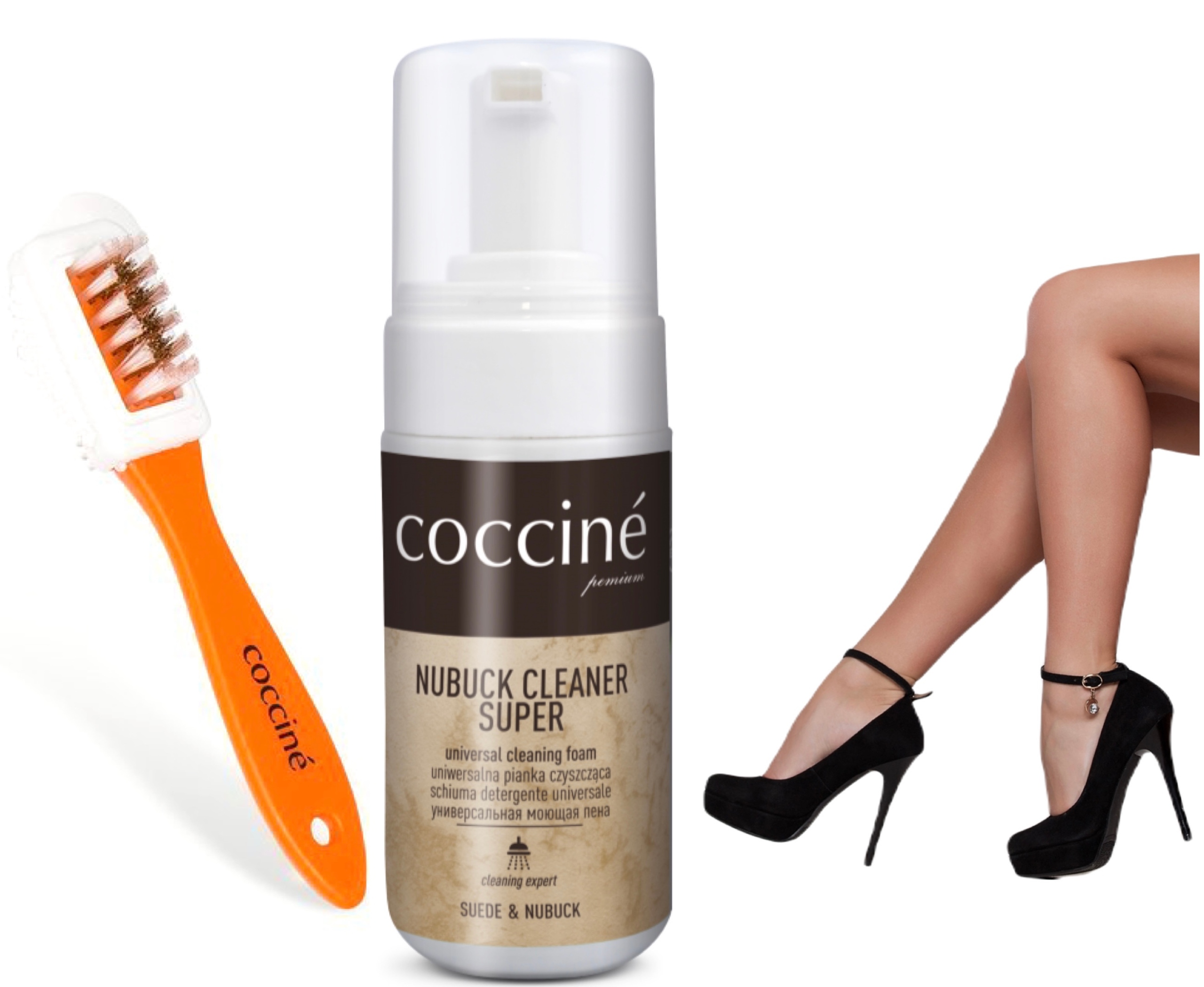 PIANKA CZYSZCZĄCA SZCZOTKA DO ZAMSZU NUBUKU PAKIET