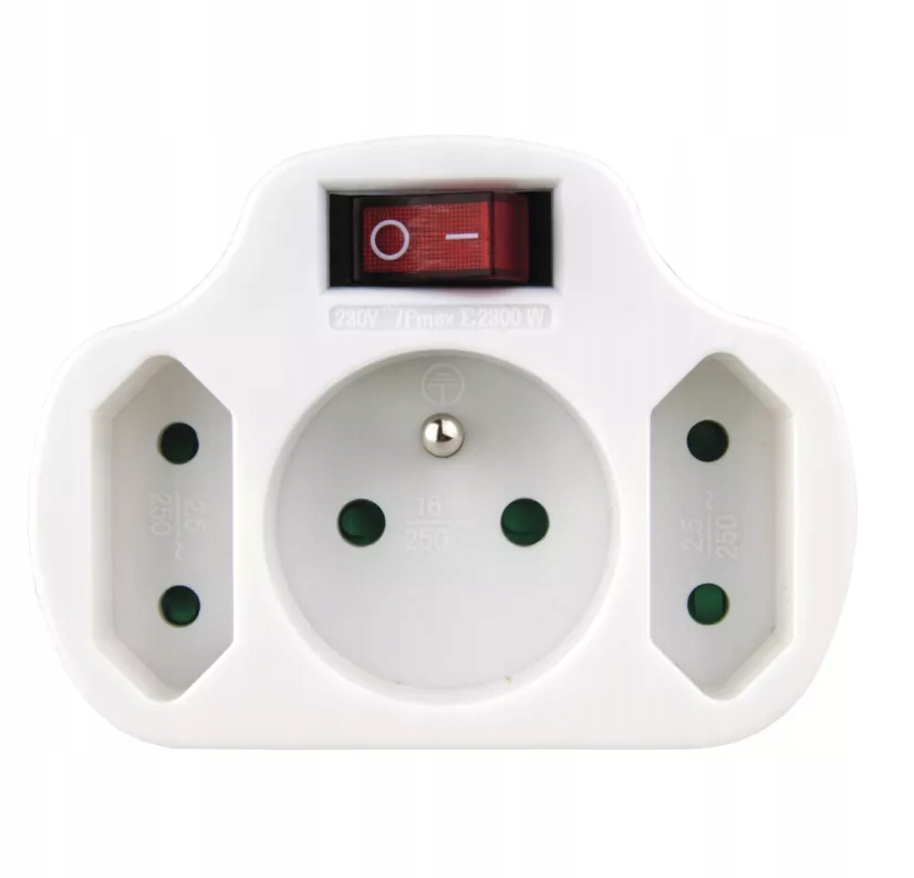 

Rozgałęźnik 3X Emos biały P0029 230V max 2300W