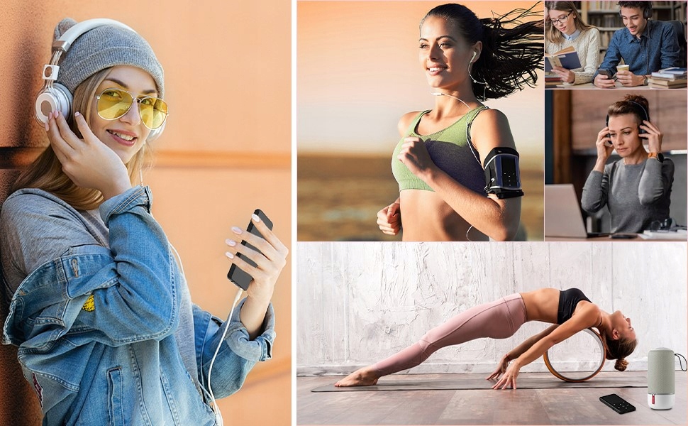 MP3 Player 32GB Z Bluetooth 5.0 i Głośnikiem HD Ekran 2.4 Cala EAN (GTIN) 0667357280471