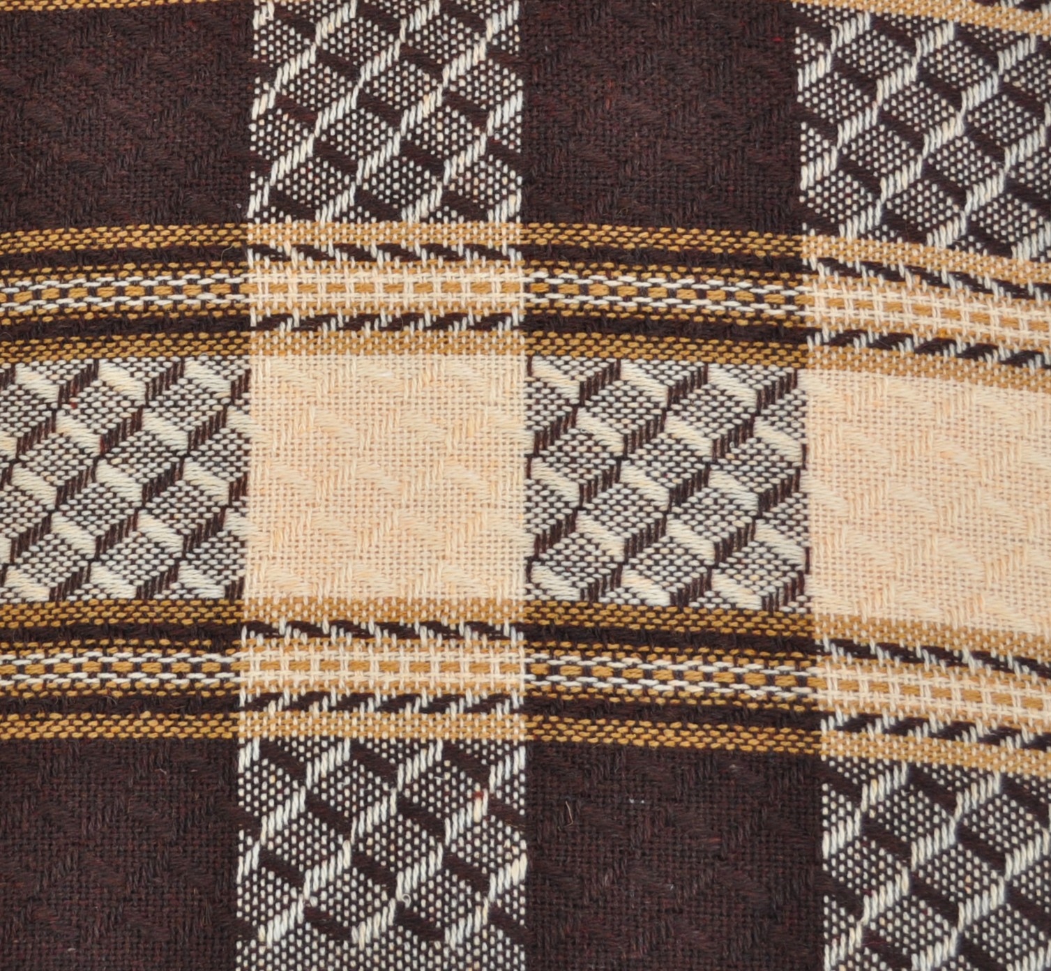 KOMPLET NARZUTA NA KANAPĘ 170x205 I DWA FOTELE BRĄZOWA MORELOWA KRATA Marka inna