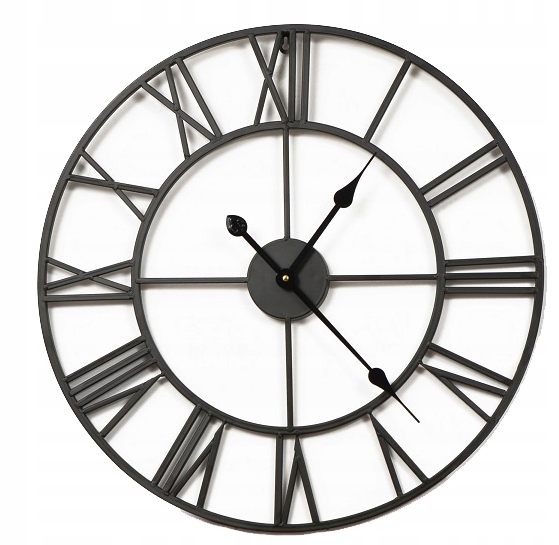 Zegar ścienny Arventa Style czarny 60 cm