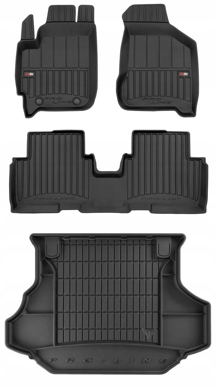 Set 3D gumové rohože Kia Carens 2 2002-2006