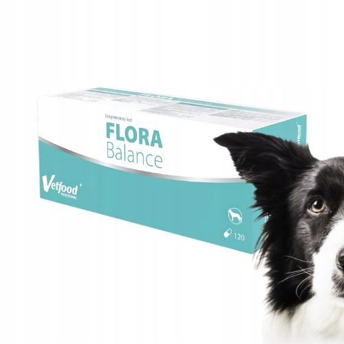 Flora Balance 120 kapsułek probiotyk dla psa wspierający florę jelitową