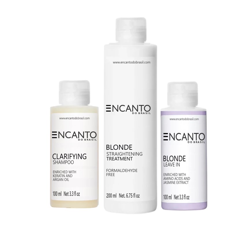 Encanto Brasil Ultimate Blonde Sada pro narovnávání a péči o vlasy