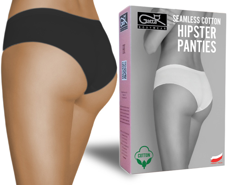 

Gatta figi majtki Hipster Panties bawełna black XL