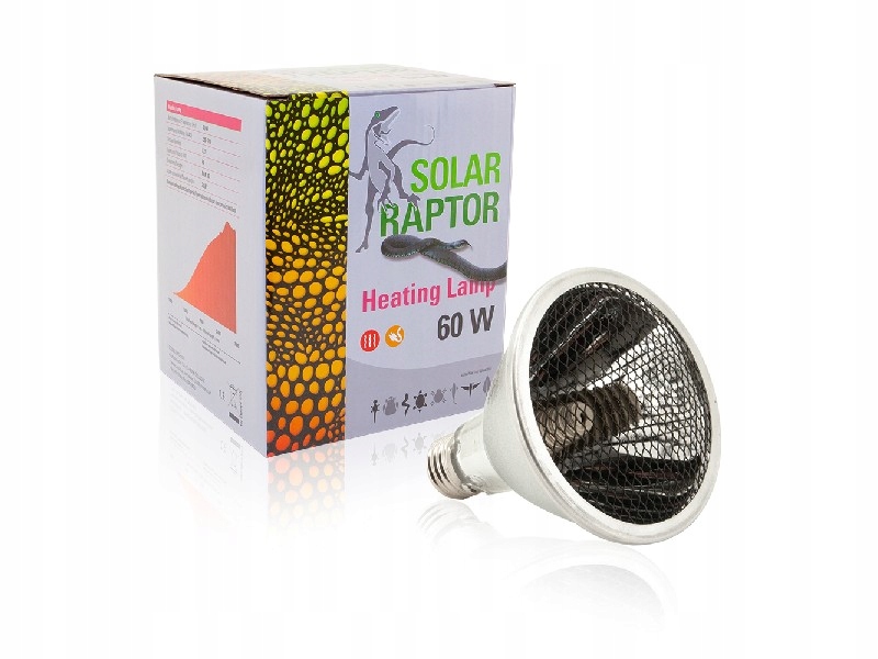 Levně Tepelný zářič žárovka pro ježka 60W Solar Raptor noční