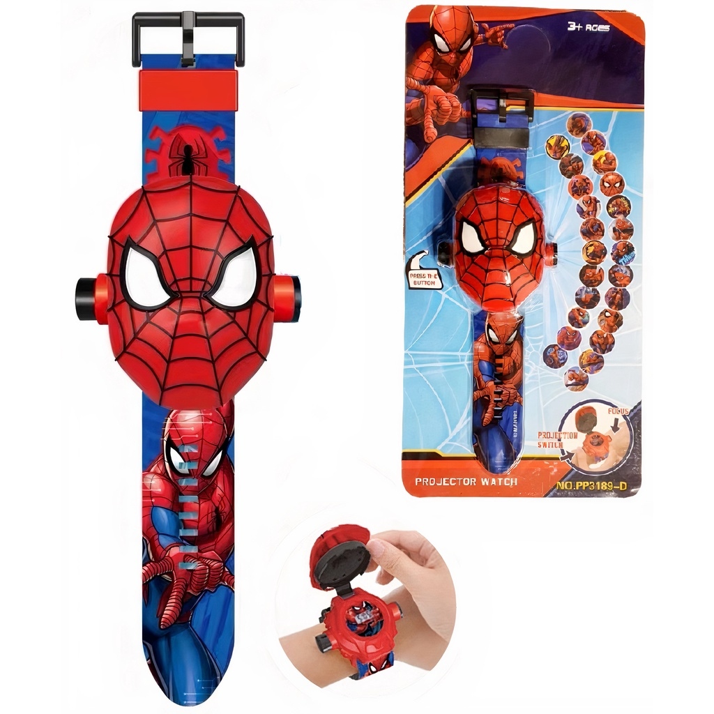 Zegarek 3D z Projektorem SPIDERMAN Rzutnik Zdjęć