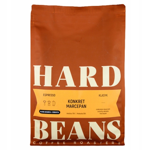 Levně káva Hard Beans Konkrétní Marcipán 1 kg Espresso