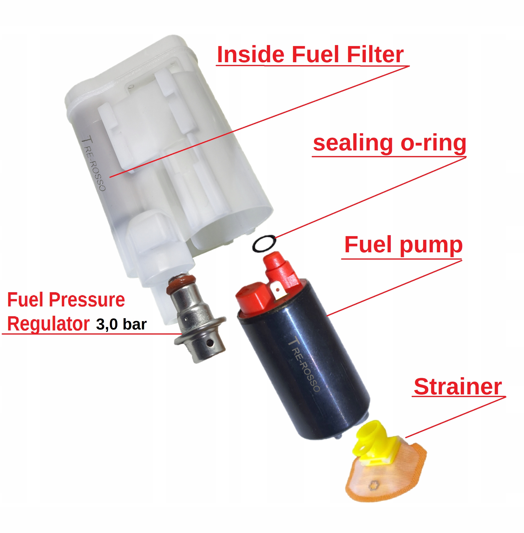 Kawasaki Z 650 Ninja Versys 15-24 Palivová Pumpa benzínový regulátor filtru