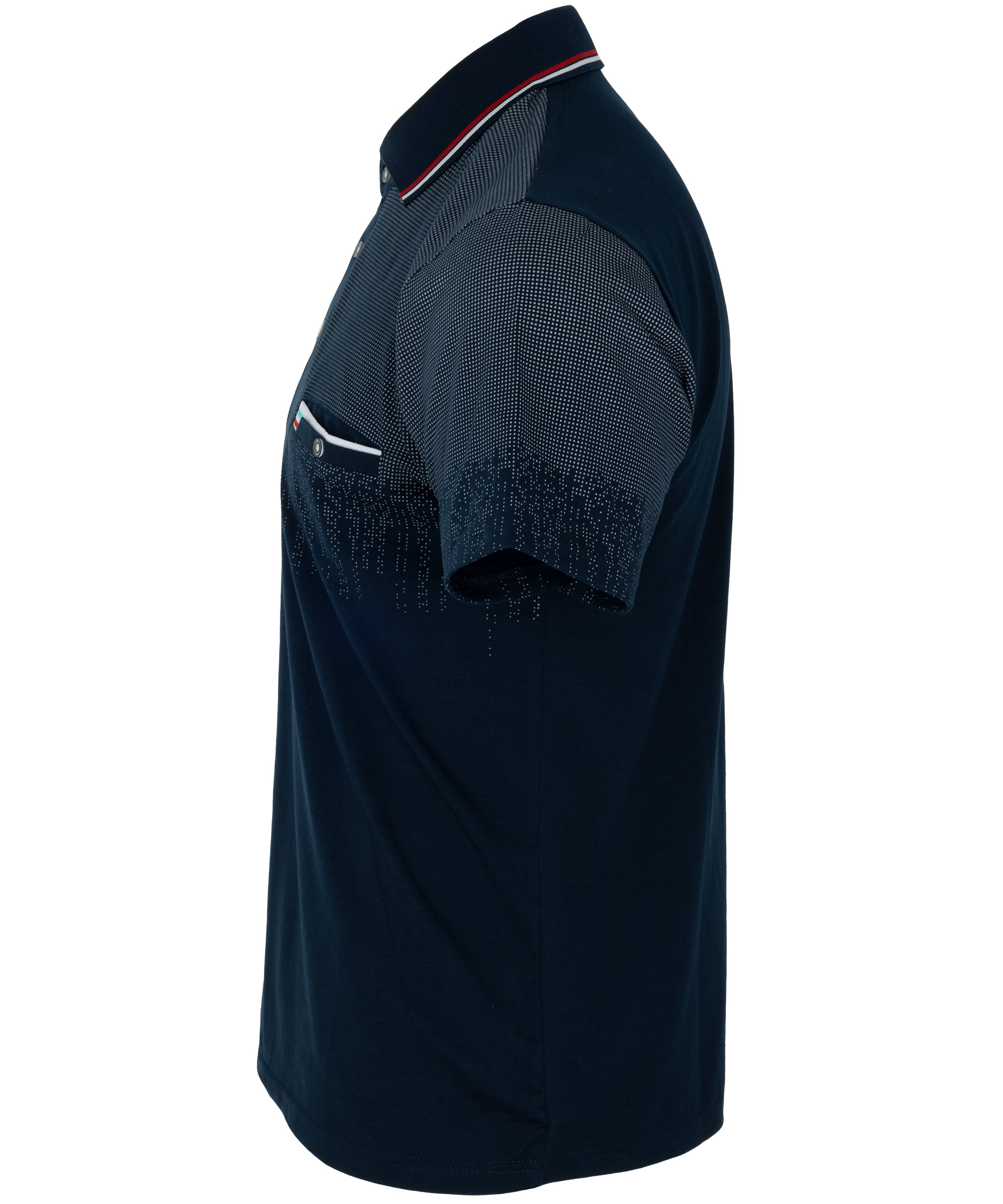 KOSZULKA męska POLO GRANATOWA z kieszonką rozmiar M Odcień granatowy