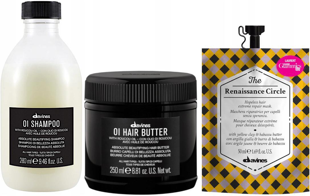 Davines Šampon 280 Máslo 250 Maska 50 Set