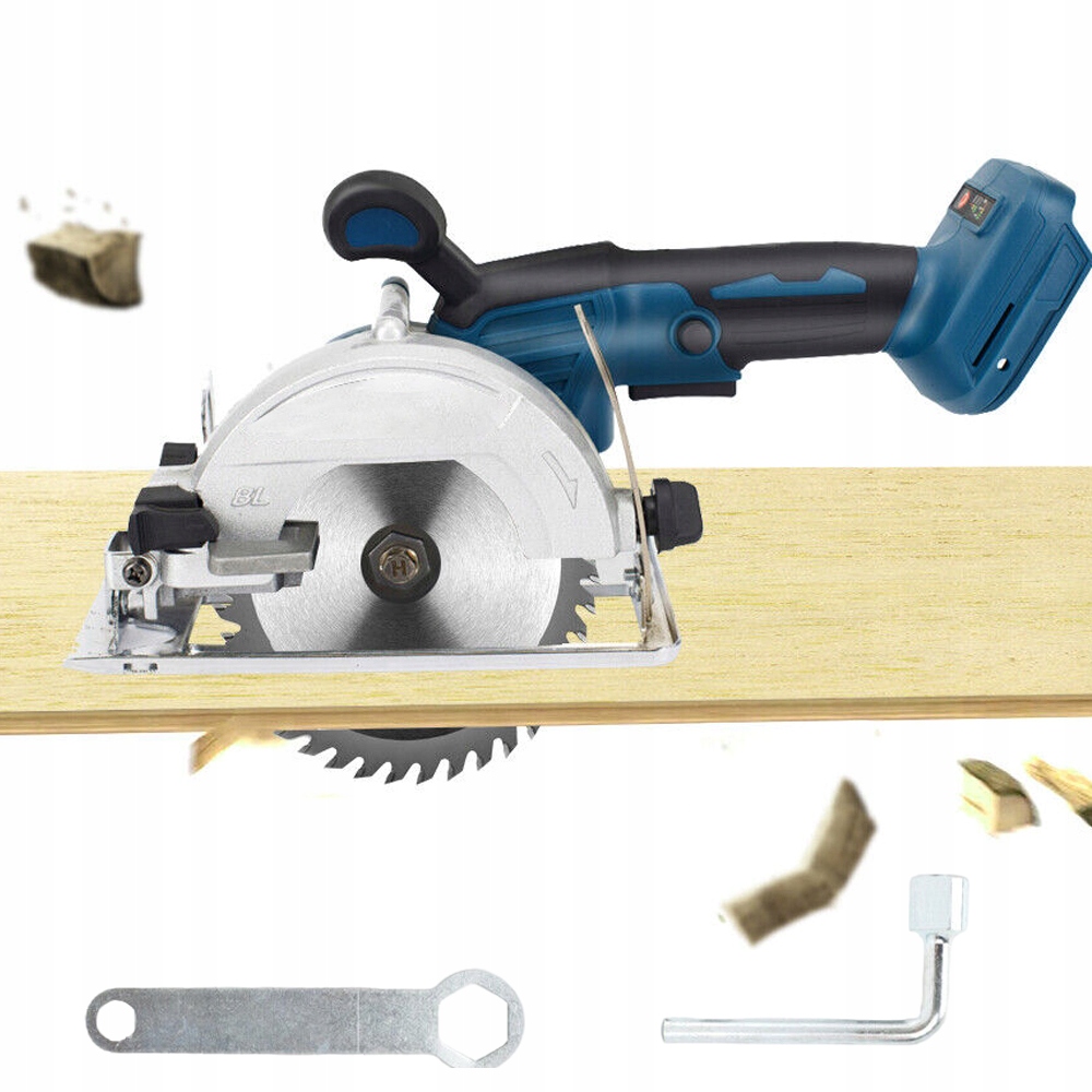 Bezdrátová pila na dřevo 21 V s tlustou základnou a gumovou rukojetí