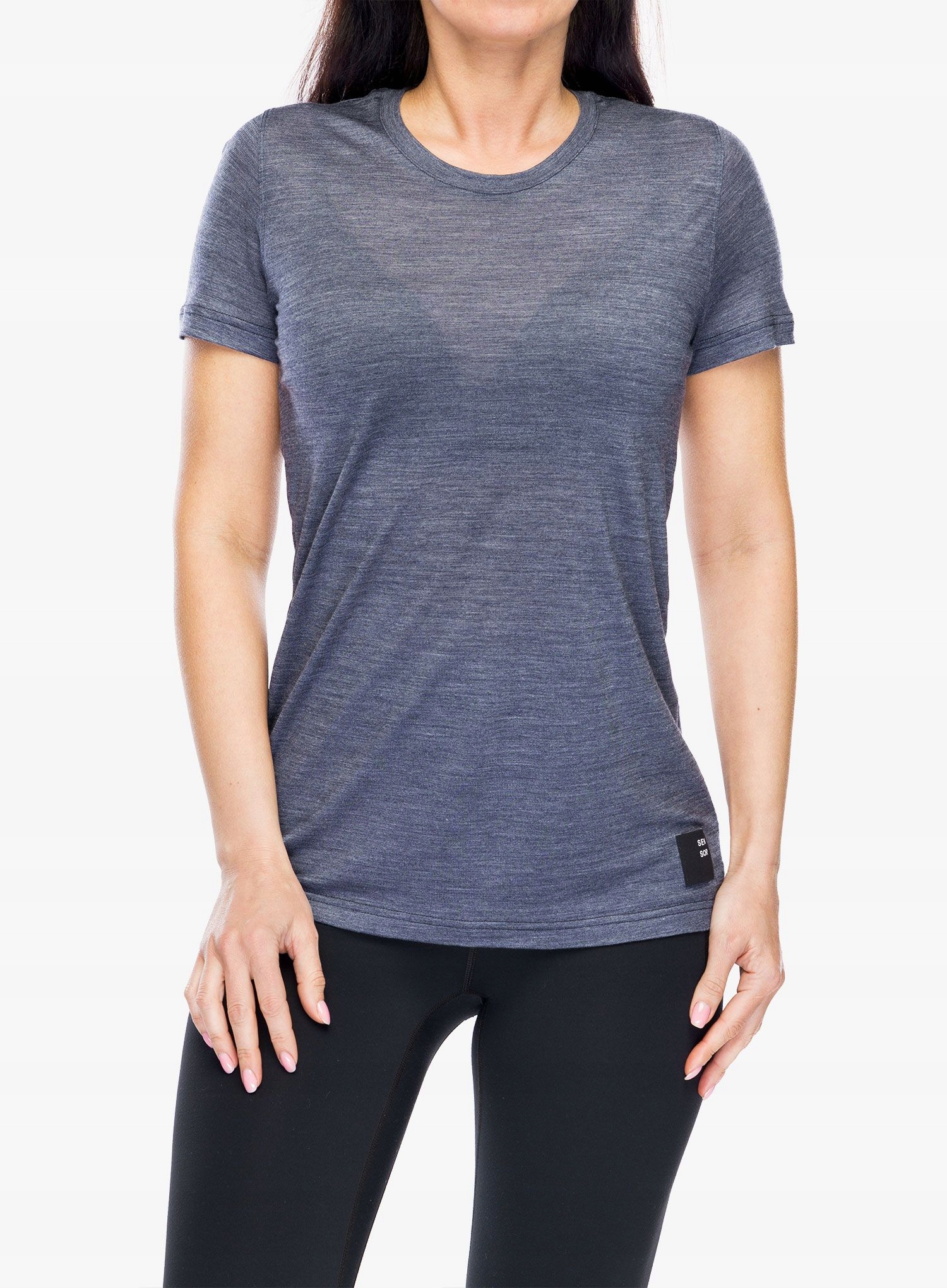 Tričko merino tričko Sensor Merino Lite Tee Ss mottled blue L